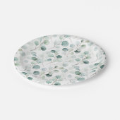 Eucalyptus Greenery Botanical Papieren Bordje (Gekanteld)