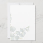 Eucalyptus Greenery Botanical Save The Date (Achterkant)