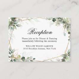 Eucalyptus Greenery Botanical Weddenschap Receptio Informatiekaartje