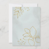 Eucalyptus Greenery Botanical Wedding Kaart (Achterkant)