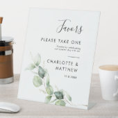 Eucalyptus Greenery Botanical Wedding Reclamebord Met Voetstuk (Insitu)