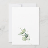 Eucalyptus Greenery botanische Vrijgezellenfeest Kaart (Achterkant)