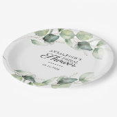 Eucalyptus Greenery botanische Vrijgezellenfeest Papieren Bordje (Gekanteld)