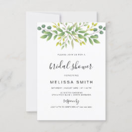 Eucalyptus Greenery Bridal Shower Kaart