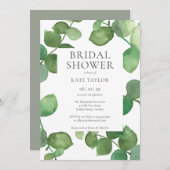 Eucalyptus Greenery Bridal Shower Kaart (Voorkant / Achterkant)