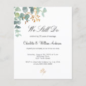 Eucalyptus greenery budget volop uitnodiging tot v flyer (Voorkant)