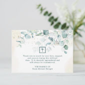 Eucalyptus Greenery Cross-Religious Bedankkaart