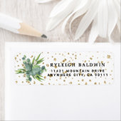 Eucalyptus Greenery Cute Return Address Label (Insitu)