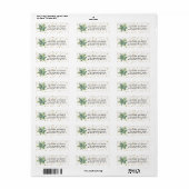 Eucalyptus Greenery Cute Return Address Label (Full Sheet)