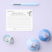 Eucalyptus greenery deelt een date night idea card flyer (Enkel)