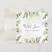 Eucalyptus Greenery Elegant (Voorkant / Achterkant)