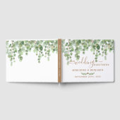 Eucalyptus Greenery Elegant Gold Wedding Gastenboek (Volledig)