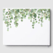 Eucalyptus Greenery Elegant Gold Wedding Gastenboek (Achterkant)