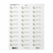 Eucalyptus Greenery Elegant Return Address Label (Full Sheet)