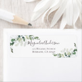 Eucalyptus Greenery Elegant Weddenschap Label (Insitu)