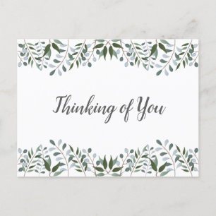 Eucalyptus Greenery Floral denking van u Briefkaart