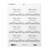 Eucalyptus Greenery Floral Etiket (Full Sheet)