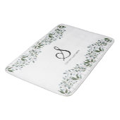 Eucalyptus Greenery Floral Familial Name Badmat (Gekanteld)