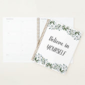 Eucalyptus Greenery Floral gelooft in jezelf Planner (Display)