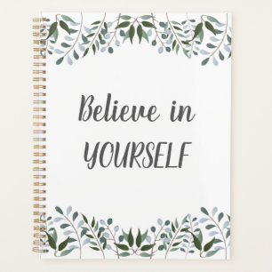 Eucalyptus Greenery Floral gelooft in jezelf Planner