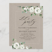 Eucalyptus greenery floral rustige bruiloft kaart (Voorkant / Achterkant)