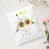 Eucalyptus Greenery Floral Sunflower Wedding Bedankzakje (Gezegeld)