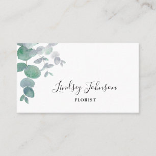 Eucalyptus Greenery Florist Visitekaartje