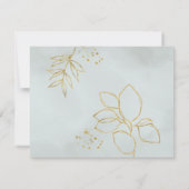 Eucalyptus Greenery Foliage Botanical Wedding Kaart (Achterkant)