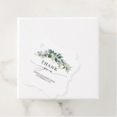 Eucalyptus Greenery Foliage Weddenschap Bedankt Bedankjes Labels (In situ)