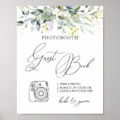 Eucalyptus Greenery Foto Guest Book Sign. Poster (Voorkant)