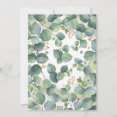 Eucalyptus Greenery Garland Engagement Party Kaart (Achterkant)