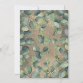 Eucalyptus Greenery Garland Rustic Birthday Kaart (Achterkant)