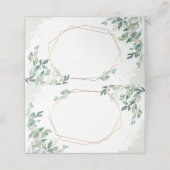 Eucalyptus Greenery Geometric Lijst Wedding (Buitenkant ongevouwen)