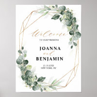 Eucalyptus Greenery Geometric Weddenschap Welkom