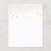 Eucalyptus greenery gold budget bruiloft uitnodigi flyer (Achterkant)