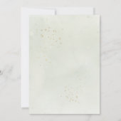 Eucalyptus Greenery Gold Elegant Baby shower Kaart (Achterkant)