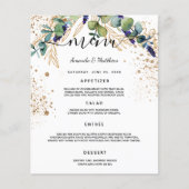 Eucalyptus greenery gold glitter (Voorkant)