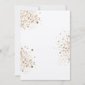 Eucalyptus greenery gold glitter luxe bruiloft kaart (Achterkant)