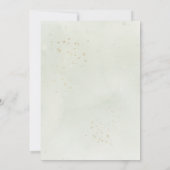 Eucalyptus Greenery Gold Leaves Bridal Luncheon Kaart (Achterkant)