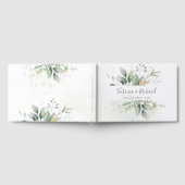Eucalyptus Greenery Gold Leaves Elegant Wedding Gastenboek (Volledig)