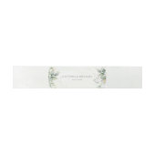 Eucalyptus Greenery Gold Leaves Elegant Wedding Uitnodigingen Wikkel (Vlak)