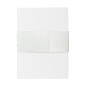 Eucalyptus Greenery Gold Leaves Elegant Wedding Uitnodigingen Wikkel (Achterkant Voorbeeld)