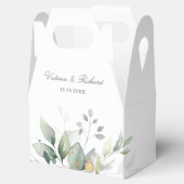 Eucalyptus Greenery Gold Leaves Hartelijk dank Bedankdoosjes (Geopend)