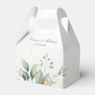 Eucalyptus Greenery Gold Leaves Hartelijk dank Bedankdoosjes