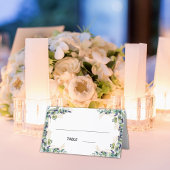 Eucalyptus greenery gold names bruiloft