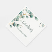 Eucalyptus Greenery Grad Party Servet (Hoek)