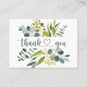 Eucalyptus Greenery Hartelijk dank Visitekaartje (Voorkant)