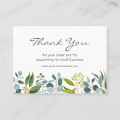 Eucalyptus Greenery Hartelijk dank Visitekaartje (Achterkant)