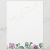 Eucalyptus Greenery Icon Weddenrenary Programme Briefhoofd (Achterkant)