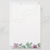 Eucalyptus Greenery Icon Weddenrenary Programme Briefpapier (Achterkant)